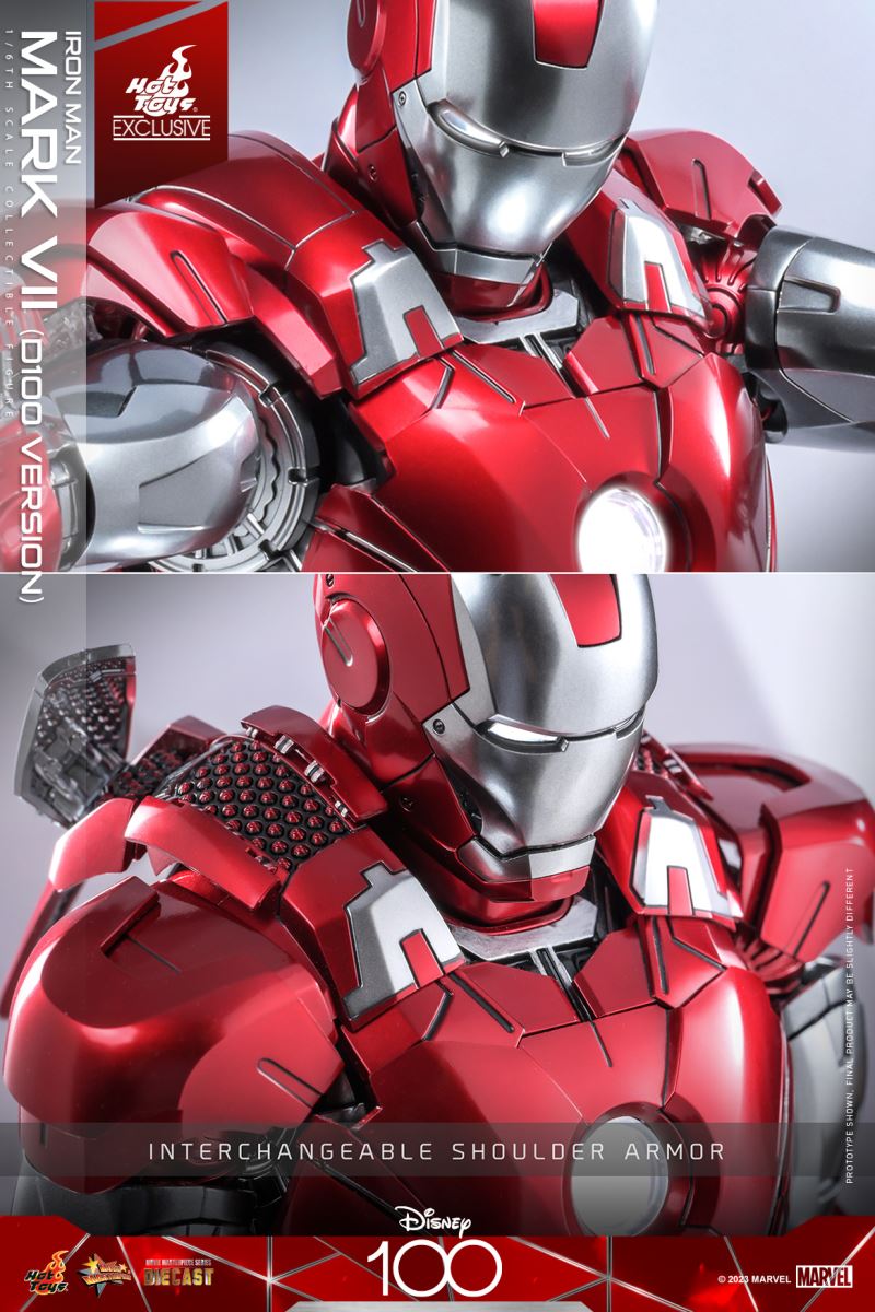 Disney 100th Anniversary Iron Man Mark7 (MMS696D54) 1/6