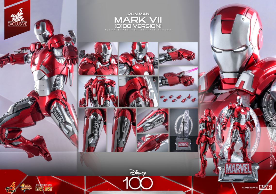 Disney 100th Anniversary Iron Man Mark7 (MMS696D54) 1/6