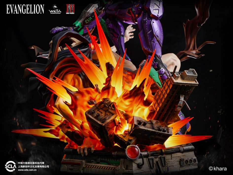 Evangelion: the EVA-01 against Zeruel