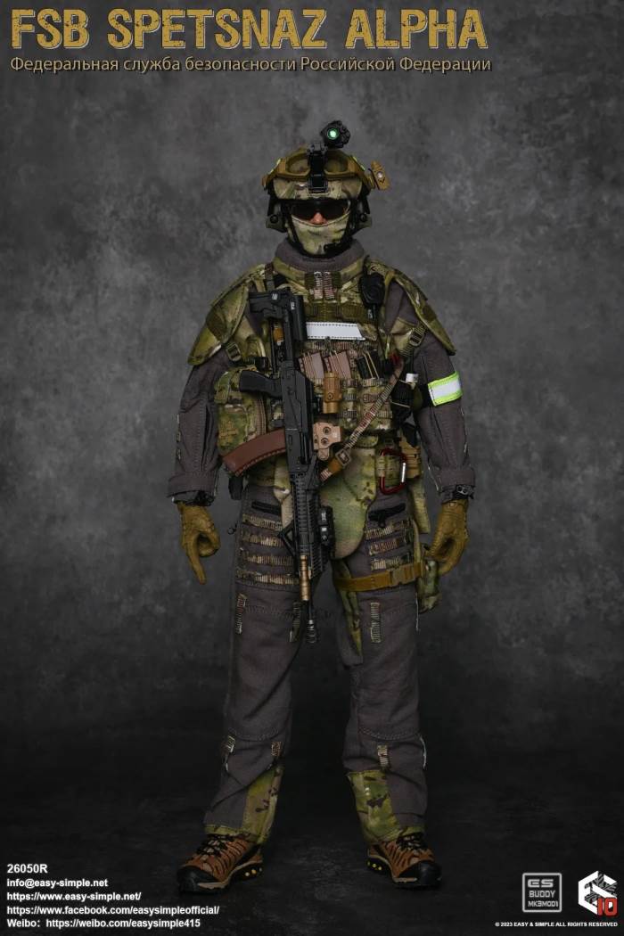 Russian Army FSB Spetsnaz ALPHA 10th Anniversary Model 1/6