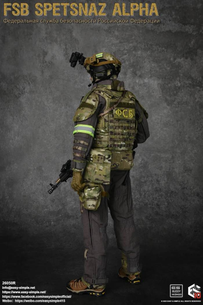 Russian Army FSB Spetsnaz ALPHA 10th Anniversary Model 1/6