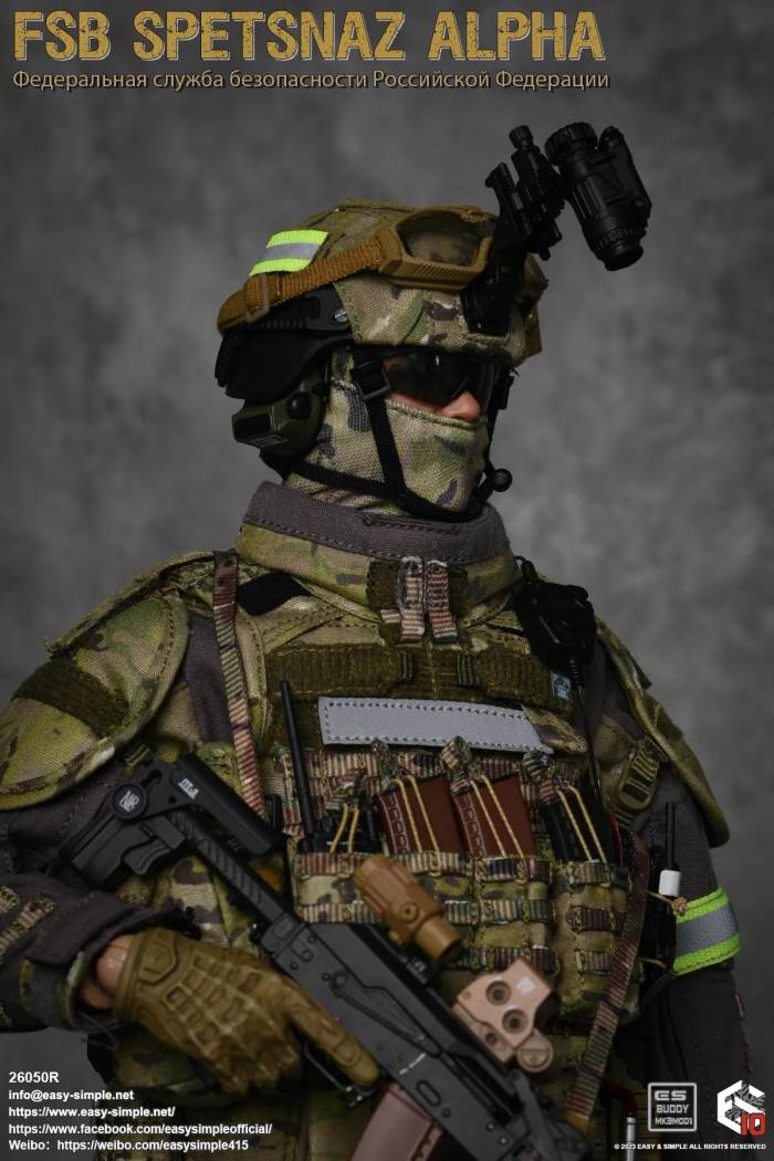 Russian Army FSB Spetsnaz ALPHA 10th Anniversary Model 1/6