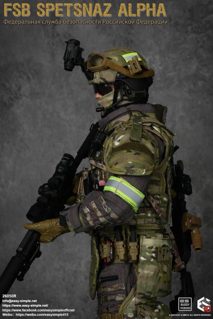 Russian Army FSB Spetsnaz ALPHA 10th Anniversary Model 1/6