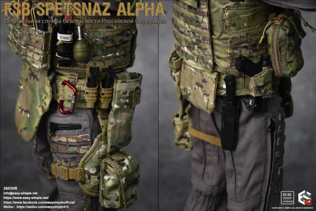 Russian Army FSB Spetsnaz ALPHA 10th Anniversary Model 1/6
