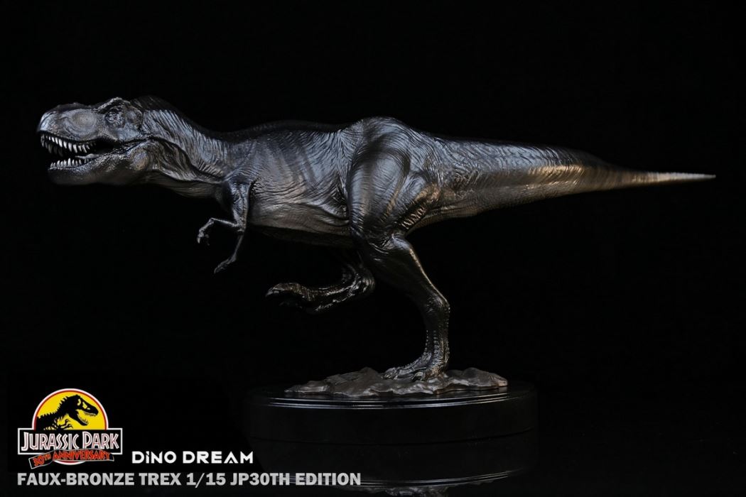 Jurassic Park 30th Anniversary Tyrannosaurus / Velociraptor Bronze Statue