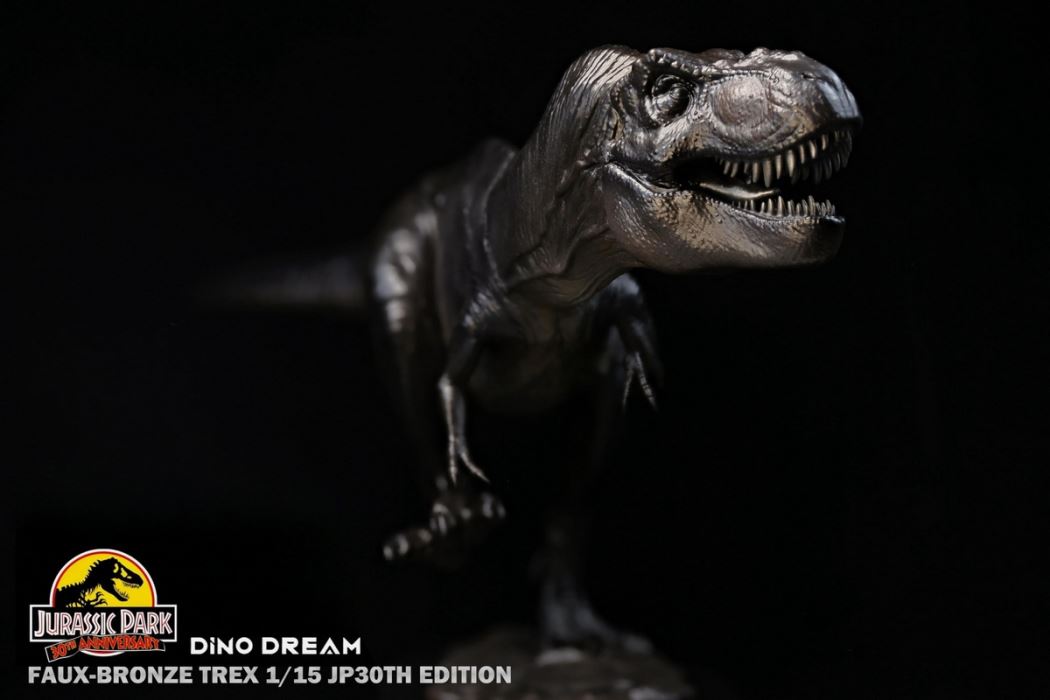 Jurassic Park 30th Anniversary Tyrannosaurus / Velociraptor Bronze Statue