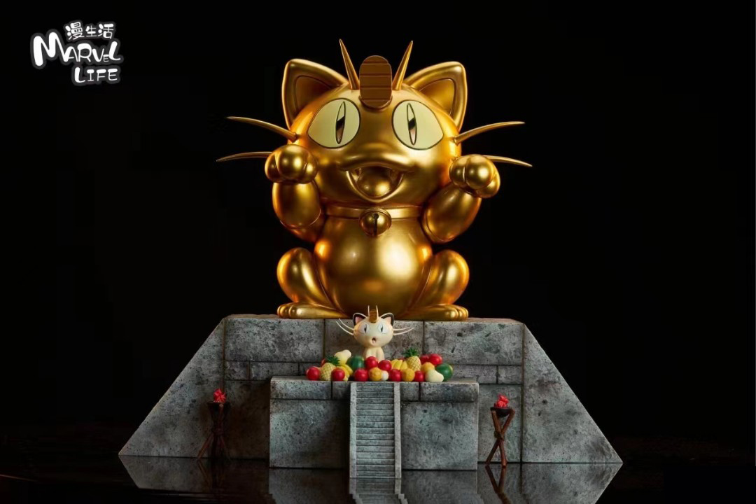 Gold Meowth - Pokemon 