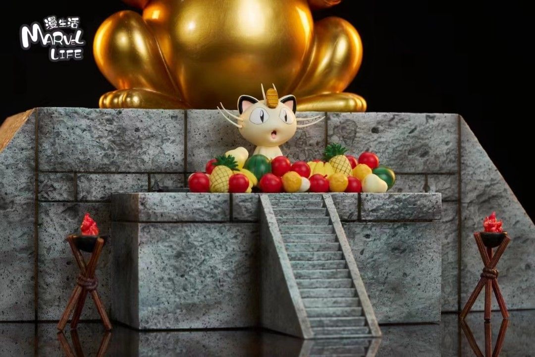 Gold Meowth - Pokemon 