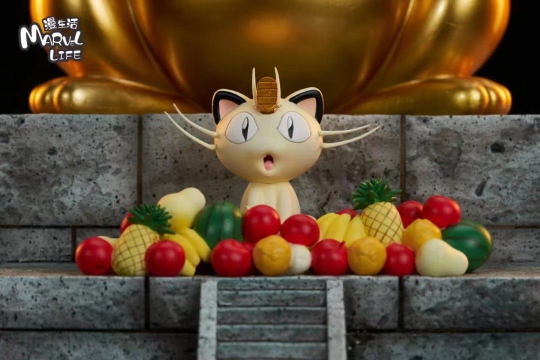 Gold Meowth - Pokemon 