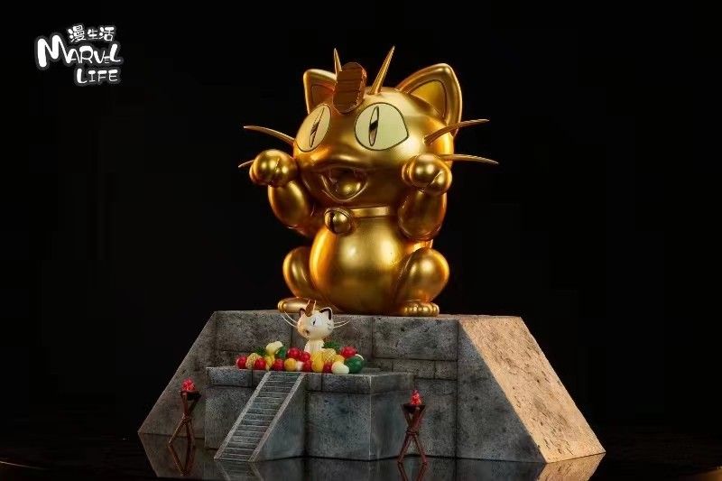 Gold Meowth - Pokemon 