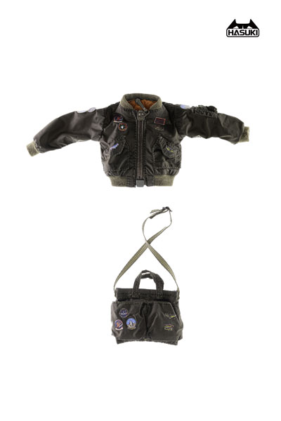 CS-007 Doll Costume Flight Jacket, Shoulder Bag Set (DOLL ACCESSORY)