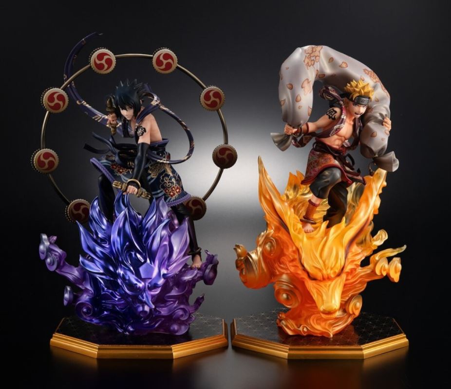 PreciousG.EM Series Naruto Shippuden Uzumaki Naruto Fujin & Uchiha Sasuke Raijin -Raijin-