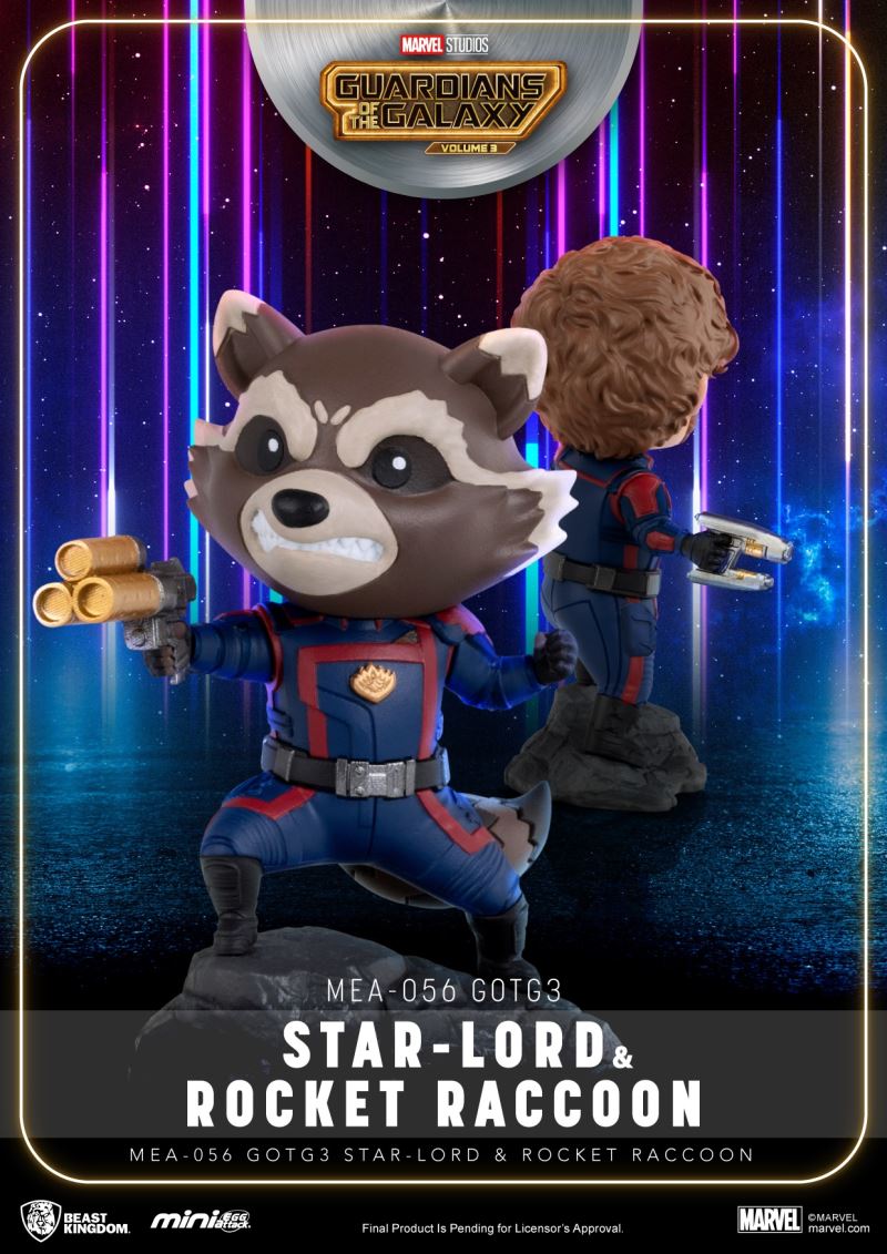 Egg Attack: Guardians of the Galaxy 3 - Star-Lord and Rocket Raccoon Set Mini Egg Attack Series Dolls