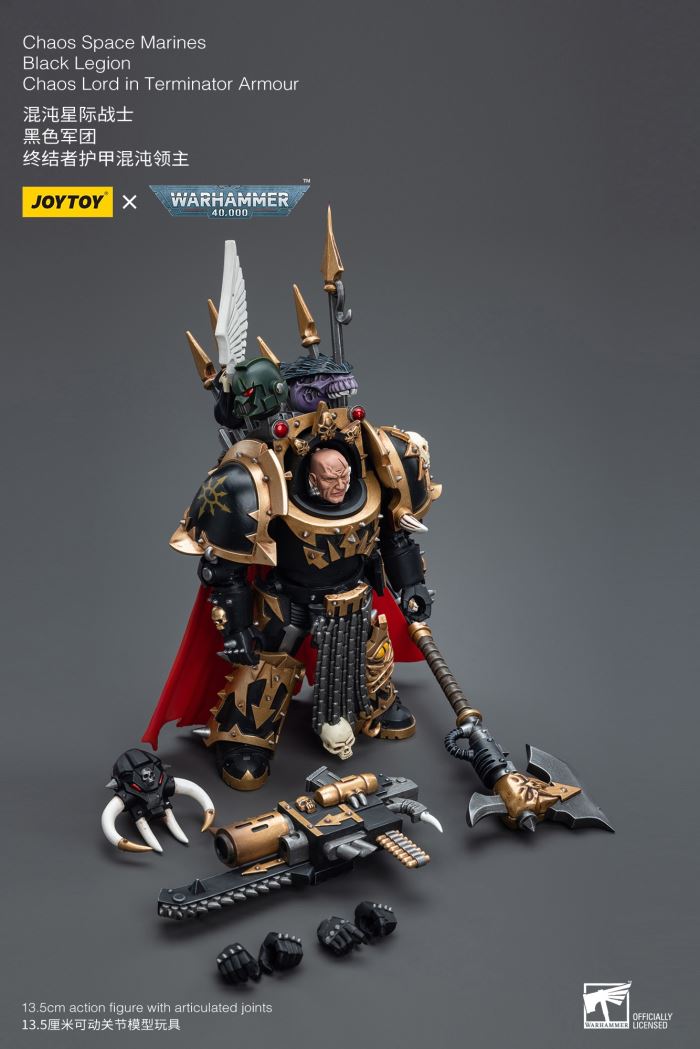 Chaos Space Marines Black Legion Chaos Lord in Terminator Armour