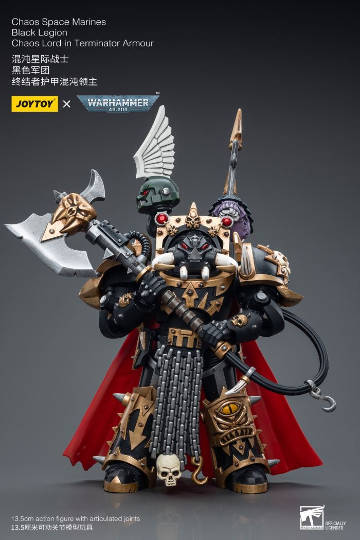 Chaos Space Marines Black Legion Chaos Lord in Terminator Armour