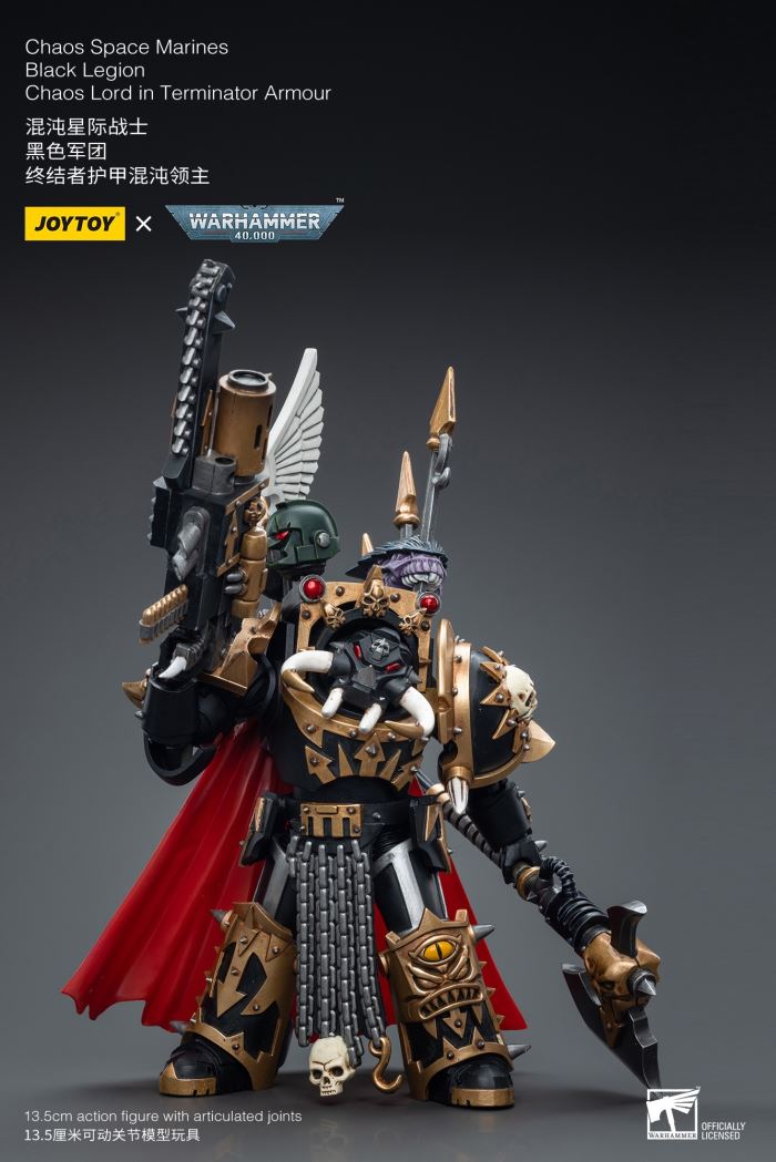 Chaos Space Marines Black Legion Chaos Lord in Terminator Armour