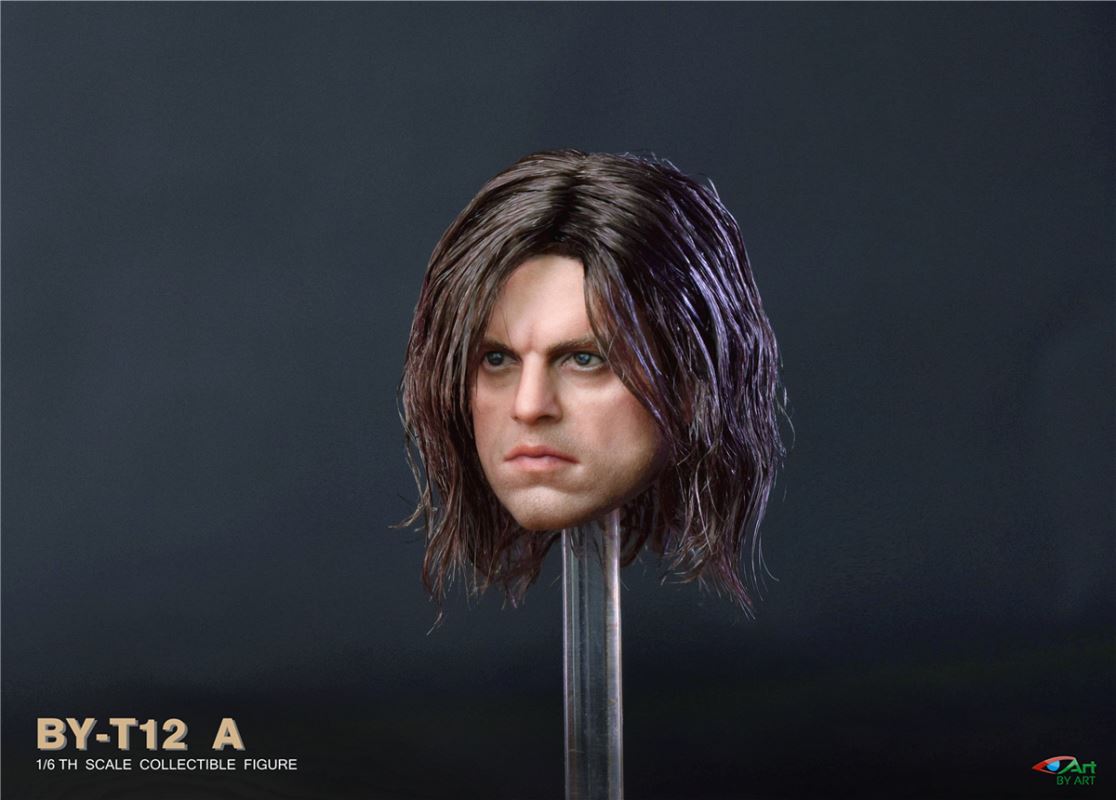 Male Head Sculpture (BY-T12) 1/6