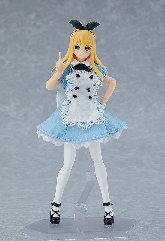 figma Styles Female body (Alice) with Dress + Apron Outfit