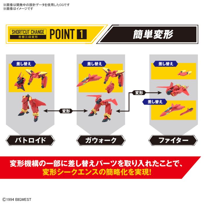 HG 1/100 VF-19 Kai Fire Valkyrie Sound Booster Equipped