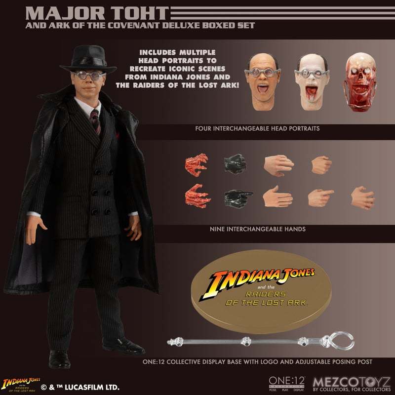 ONE:12 COLLECTIVE Major Toht and Ark of the Covenant Deluxe Boxed Set