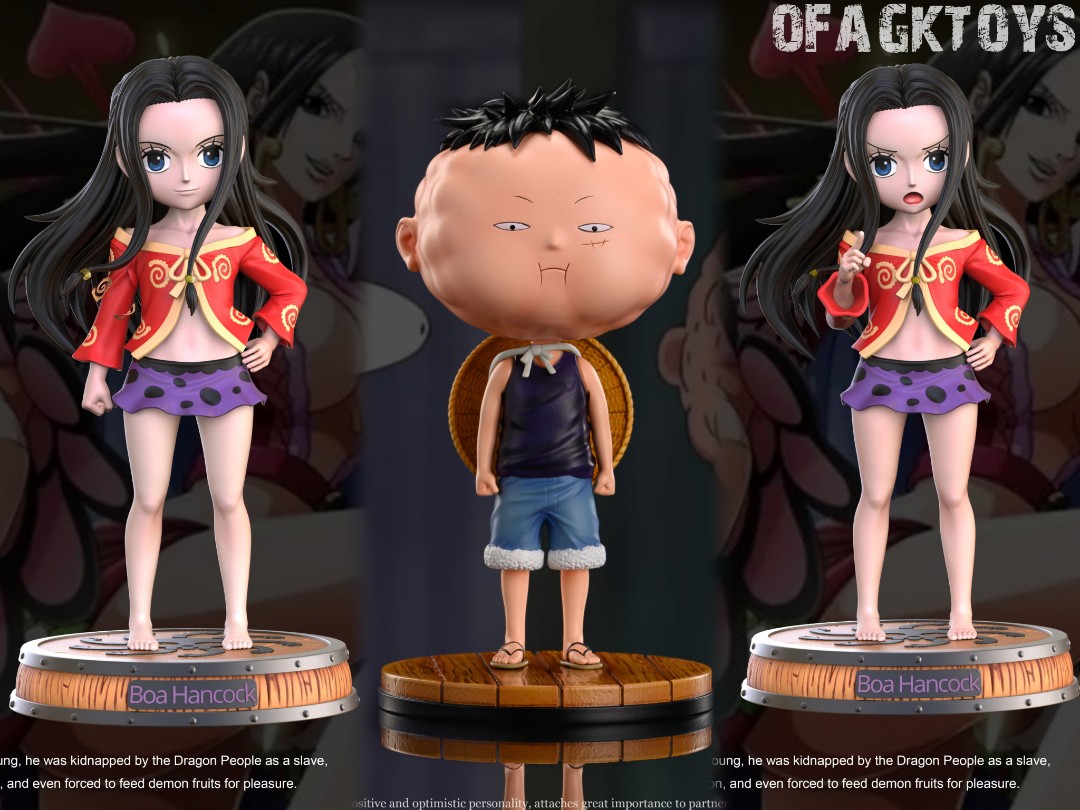 Boa Hancock & Childhood Luffy - One Piece