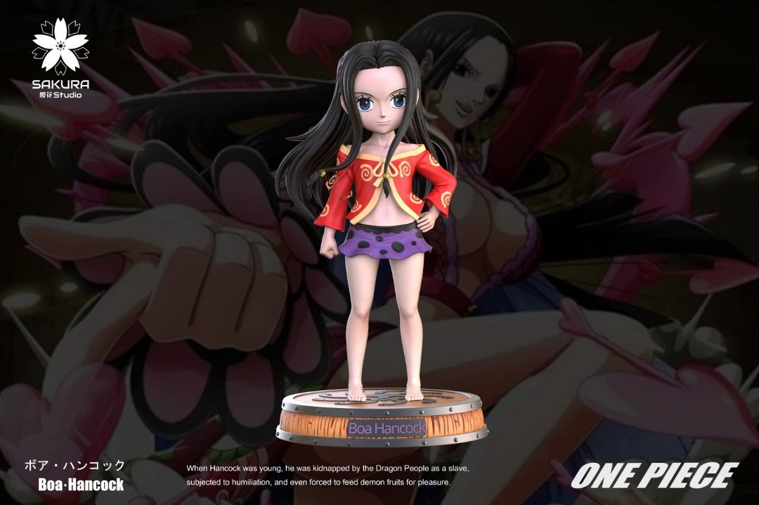 Boa Hancock & Childhood Luffy - One Piece