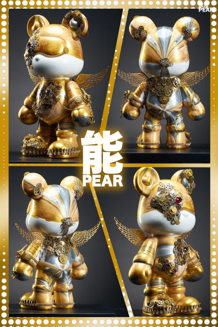 PEAR Golden Knight&Silver Knight Bear