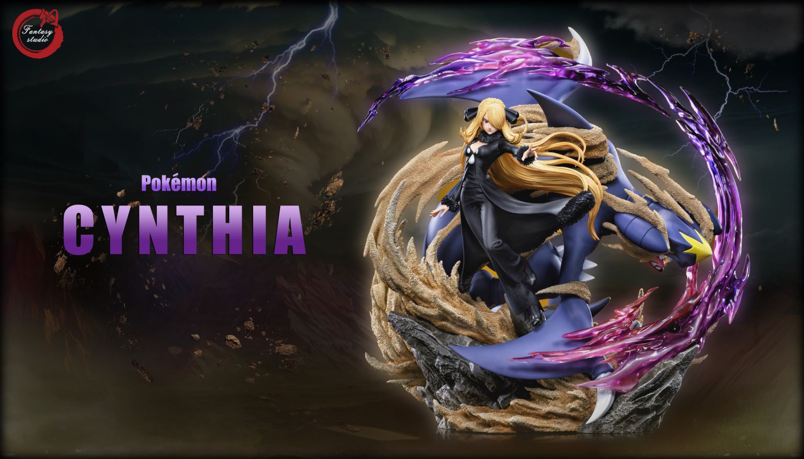 Cynthia & Garchomp - Pokemon