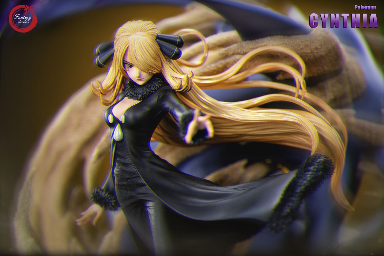 Cynthia & Garchomp - Pokemon