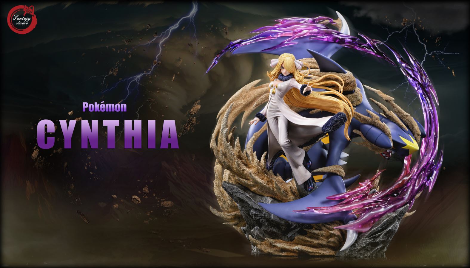 Cynthia & Garchomp - Pokemon