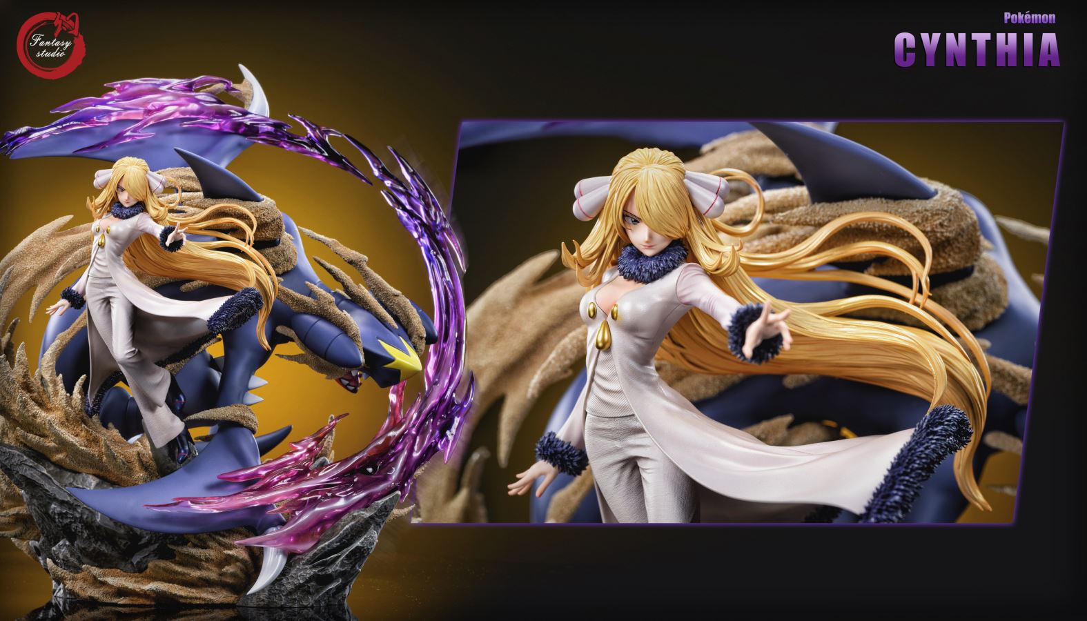 Cynthia & Garchomp - Pokemon