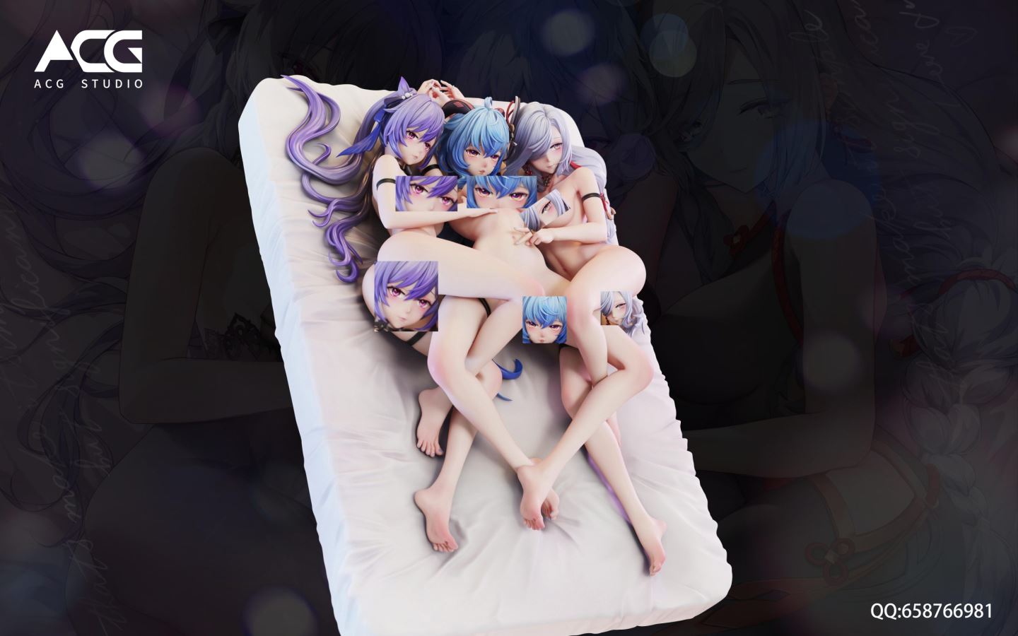 Ganyu & Shenhe & Keqing - Genshin Impact