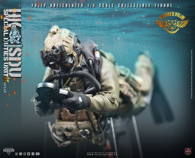 HK SDU Hong Kong Special Mission Company Water Attack Team / Water Ghost Team ( Deluxe Edition ) 1/6