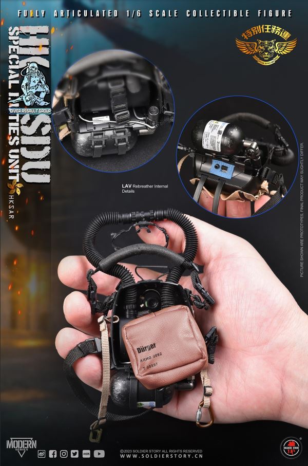 HK SDU Hong Kong Special Mission Company Water Attack Team / Water Ghost Team ( Deluxe Edition ) 1/6