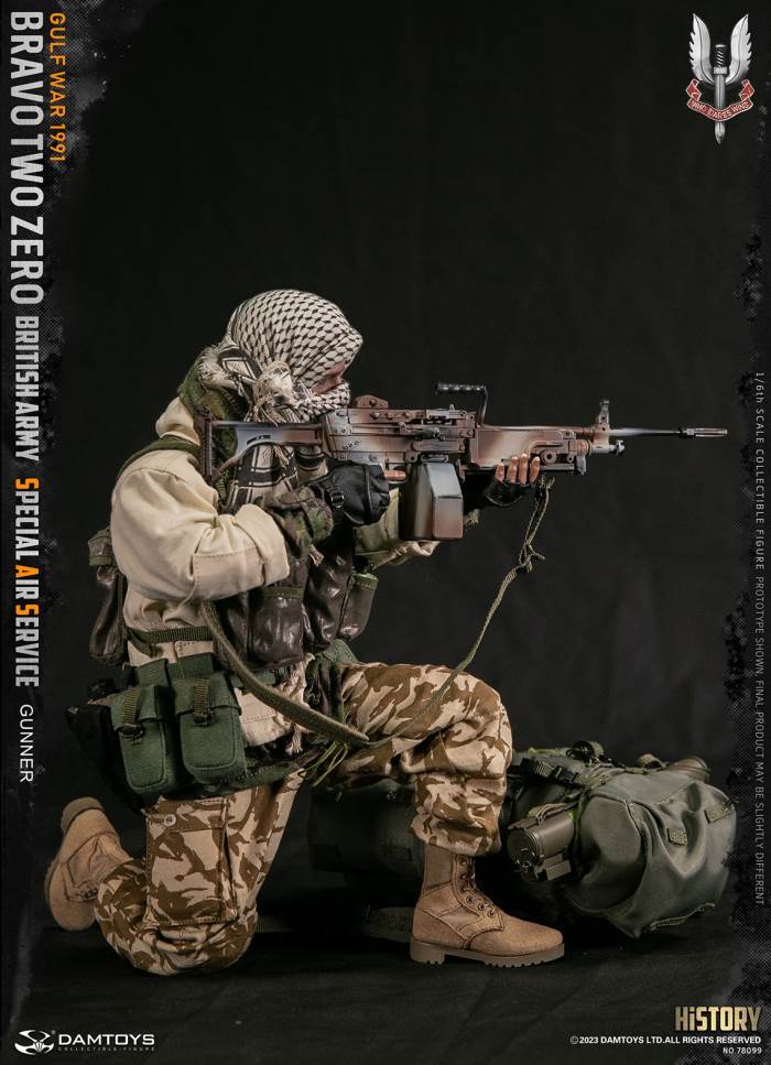 British SAS Special Air Service Regiment-Machine Gunner 1991 Gulf War 1/6