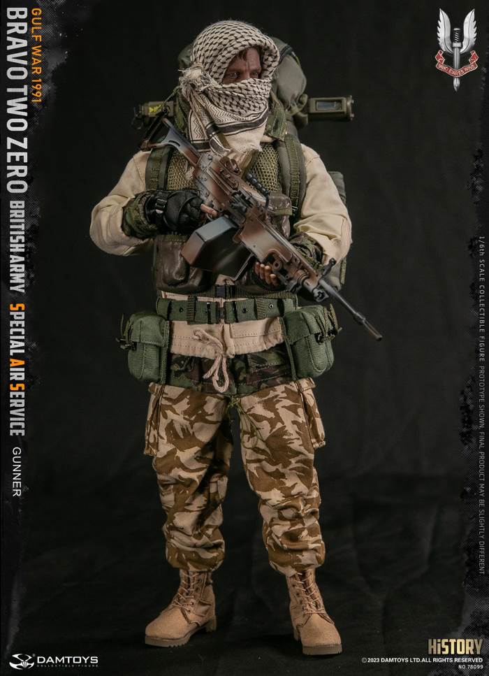 British SAS Special Air Service Regiment-Machine Gunner 1991 Gulf War 1/6