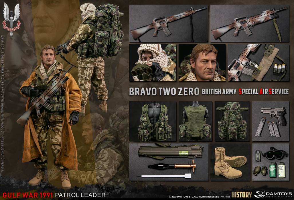 British SAS Special Air Service Regiment-Machine Gunner 1991 Gulf War 1/6