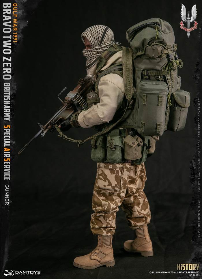 British SAS Special Air Service Regiment-Machine Gunner 1991 Gulf War 1/6