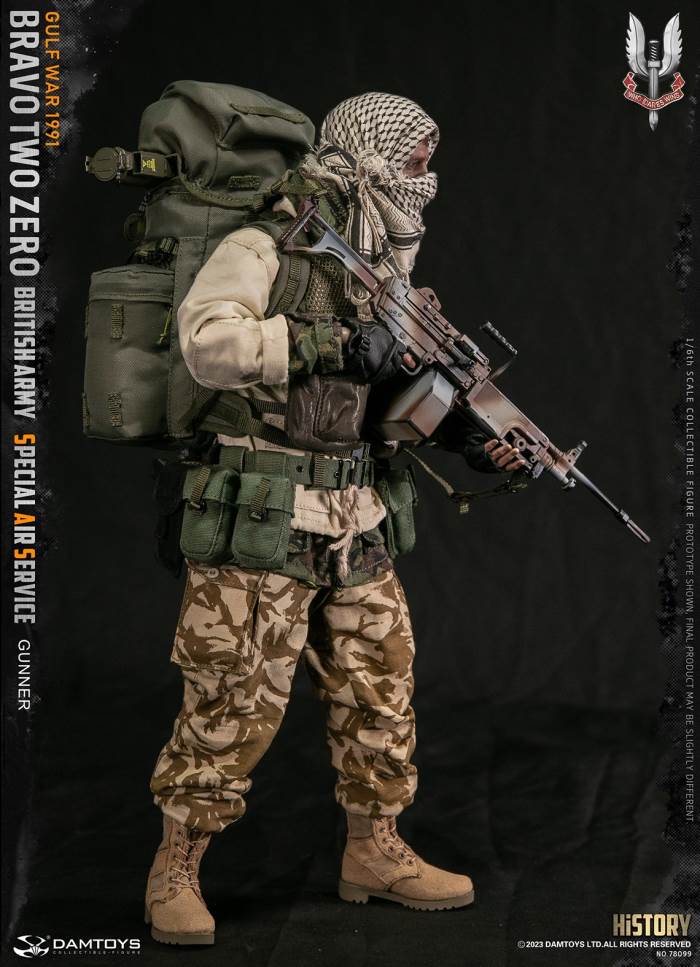British SAS Special Air Service Regiment-Machine Gunner 1991 Gulf War 1/6