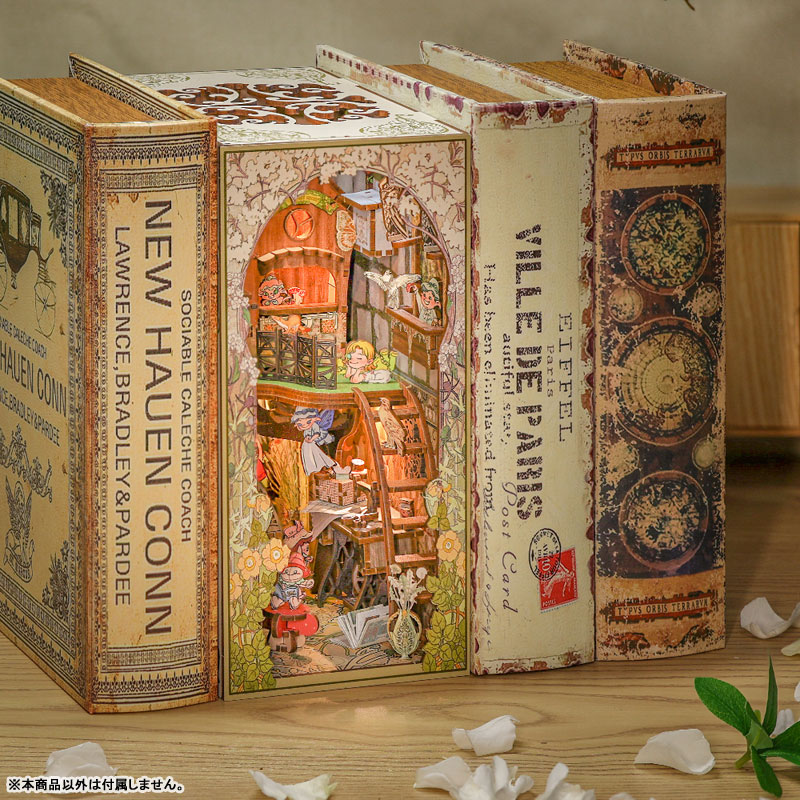 Miniature Doll House Elven Paradise Wooden Handmade Kit