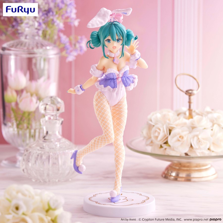 Vocaloid BiCute Bunnies Figure - Hatsune Miku: White Rabbit Purple Color Ver