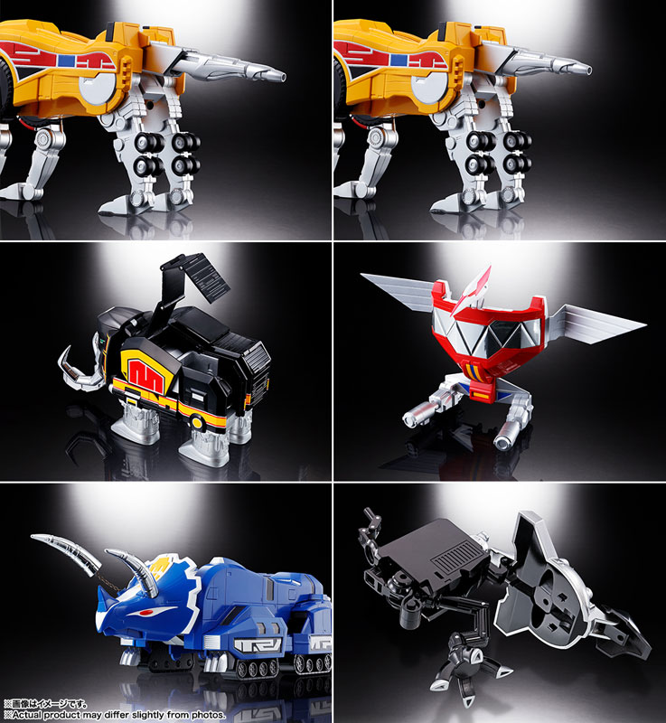 Soul of Chogokin Zyutei Daizyuzin GX-72 Daizyuzin & GX-78 Dragon Caesar Kyoryu Sentai Zyuranger