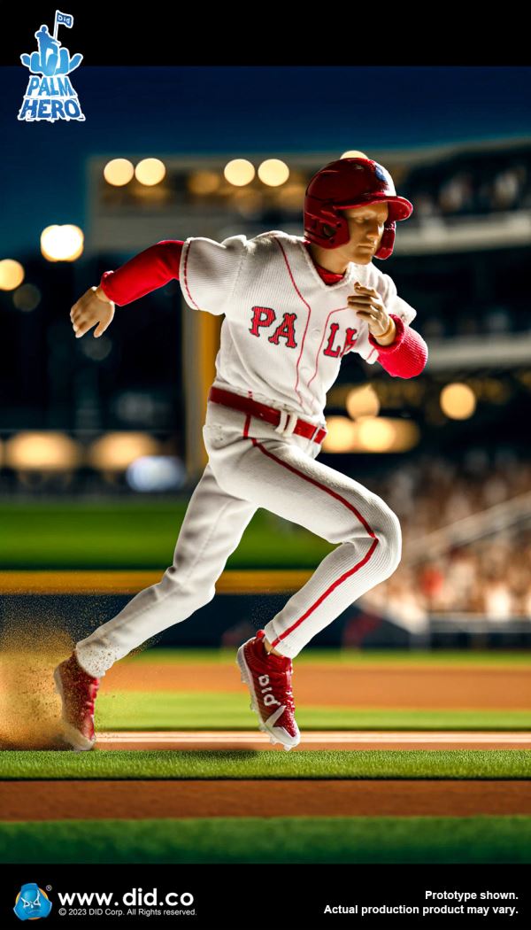 Handheld Hero Real Series-White Team Baseball Player/Blue Team Baseball Player 1/12