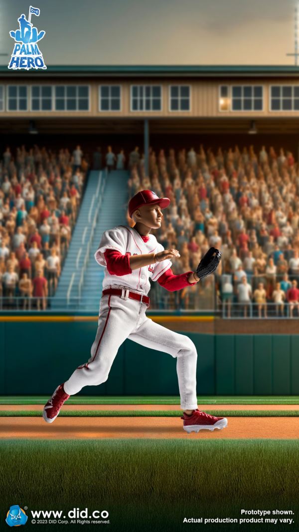 Handheld Hero Real Series-White Team Baseball Player/Blue Team Baseball Player 1/12