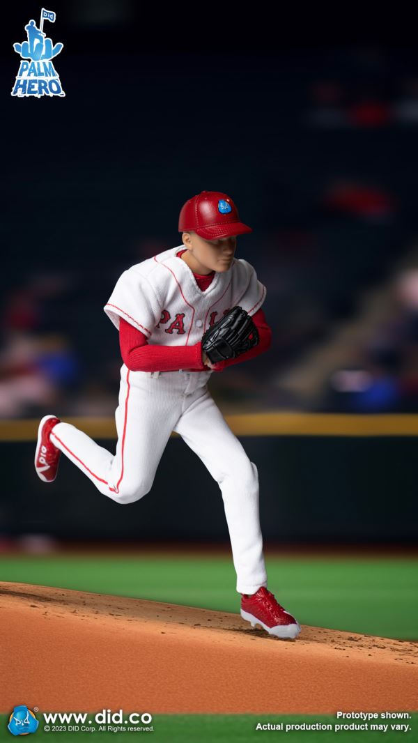 Handheld Hero Real Series-White Team Baseball Player/Blue Team Baseball Player 1/12