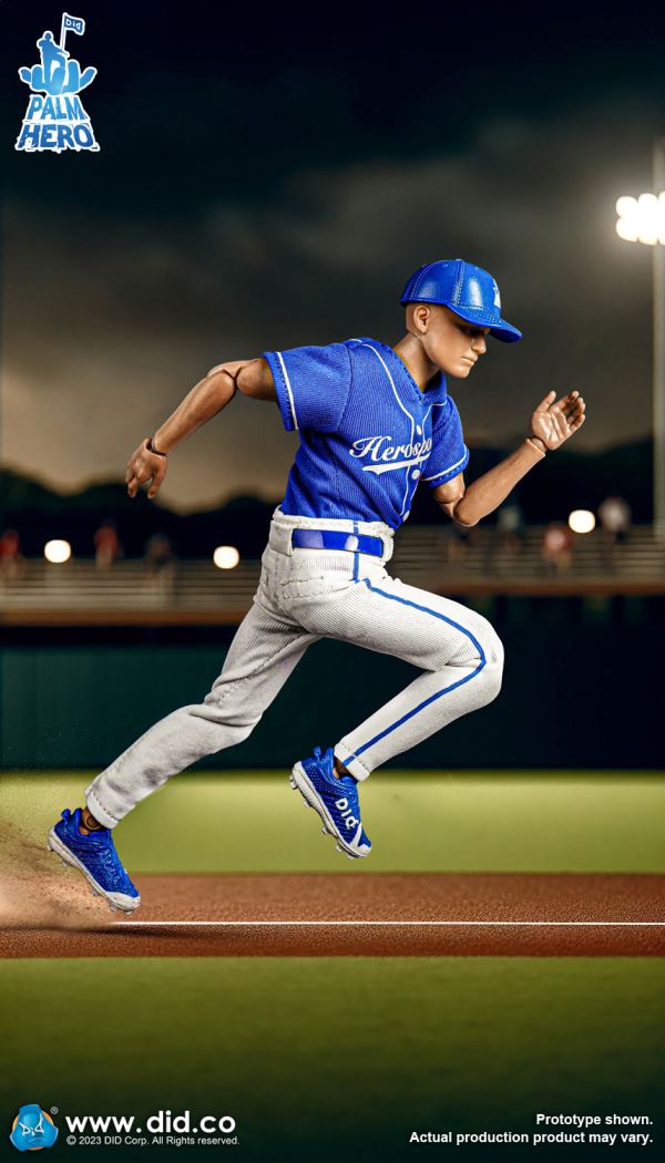 Handheld Hero Real Series-White Team Baseball Player/Blue Team Baseball Player 1/12