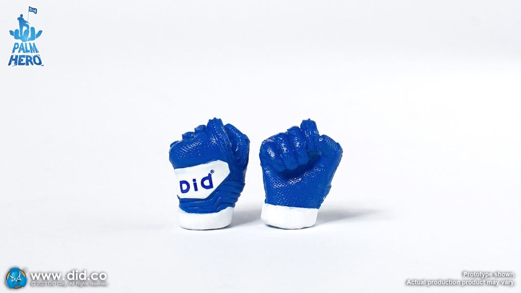 Handheld Hero Real Series-White Team Baseball Player/Blue Team Baseball Player 1/12