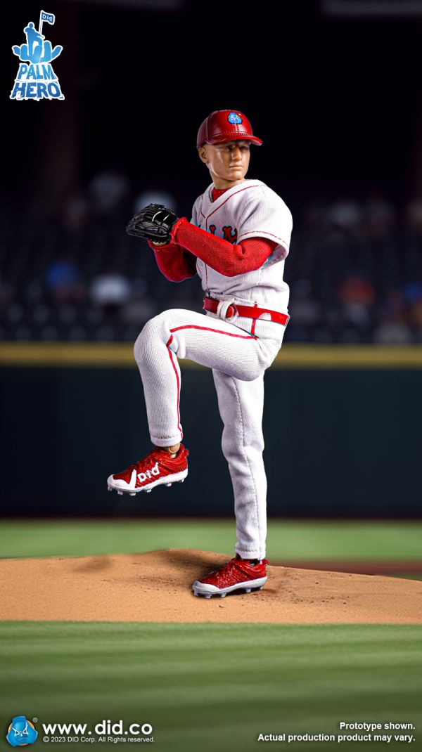 Handheld Hero Real Series-White Team Baseball Player/Blue Team Baseball Player 1/12