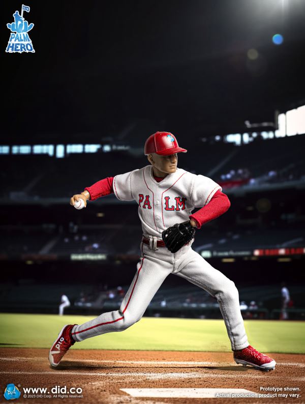 Handheld Hero Real Series-White Team Baseball Player/Blue Team Baseball Player 1/12