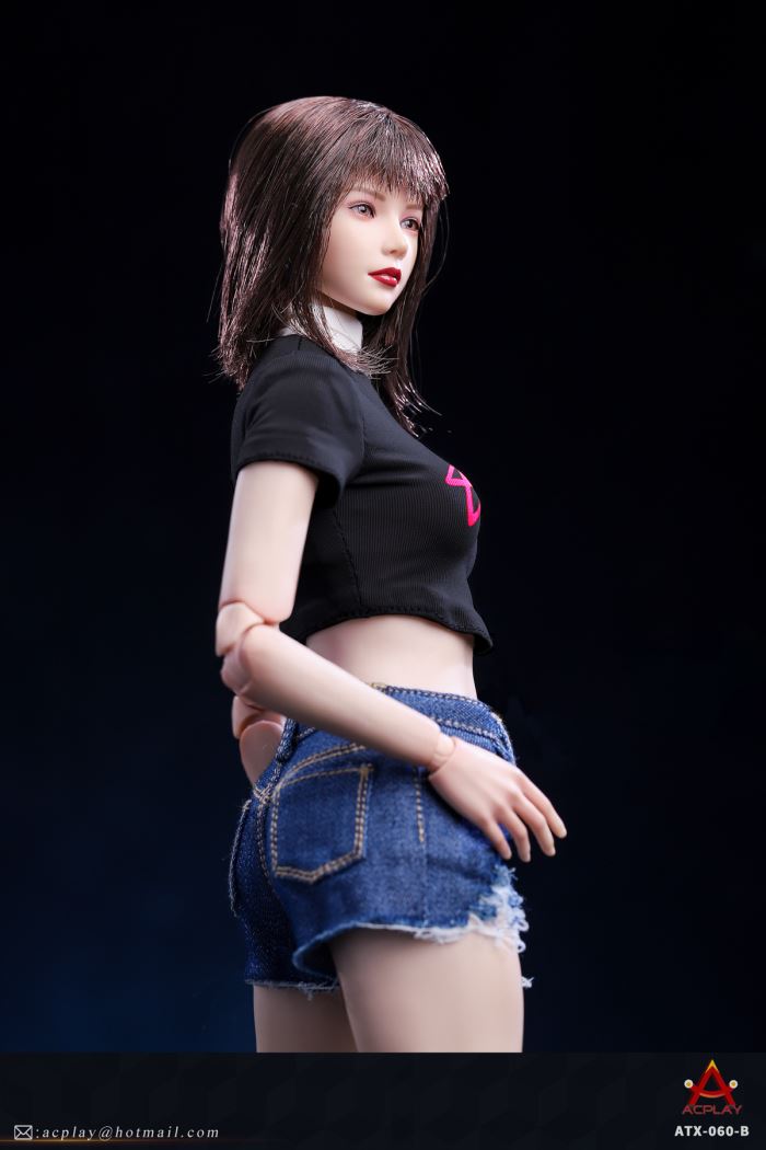 Women's trendy jacket denim shorts clothing set 1/6